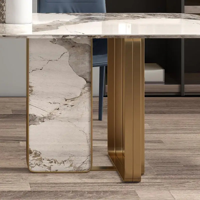 Marble Kitchen Table With 4 Chairs Dining Table Modern Simple Center Restaurants Dining Room Table Basse Home Furniture