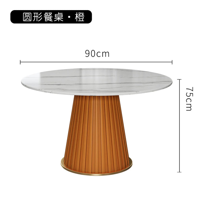 Center Round Dining Tables 4 Chairs Withe Hallway  Rock slabs  Living Room Dining Tables Small Tv Esstische Set Furniture WW50DT