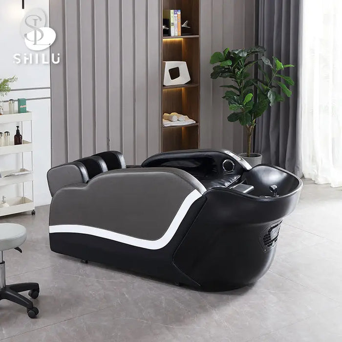 Foshan Factory Modern High Quality Luxury Comfortable Hair Salon Massage Shampoo Chair With Bowl AM1