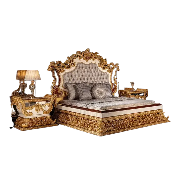 Master Aesthetic Bed Frames Queen Vip Unique Europian Platform King Size Bed Modern Luxury Camas De Dormitorio Home Furniture
