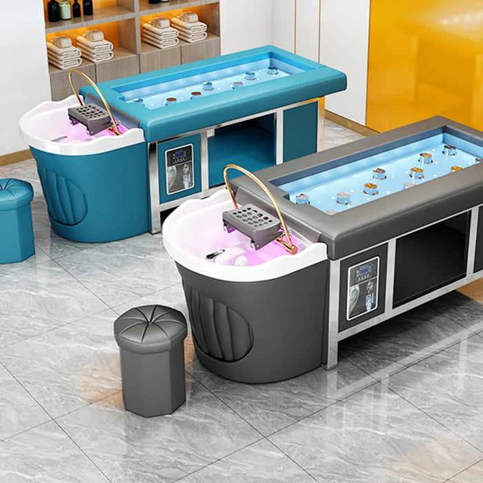 Moxibustion Head Therapy Shampoo Bed Water Cycle Fumigation Thai Massage Barbershop Beauty Salon Camilla Masaje Furniture WKXYF