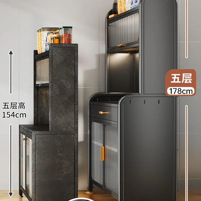 Luxury Kitchen Sideboard Modern Wardrobes Space Saving Futuristic Closet Sideboard Filing Muebles De Cocina Home Furniture