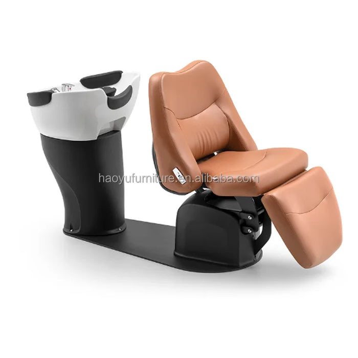 luxury head massage shampoo chair electric adjustable shampoo chair for customization