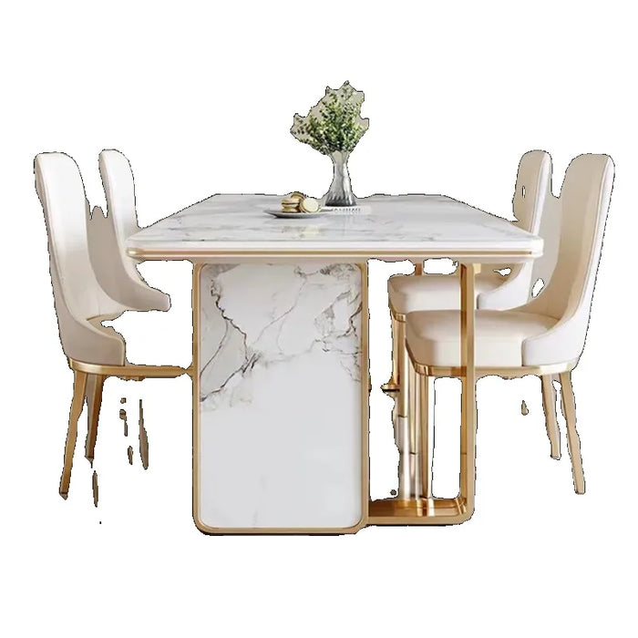 Luxury Marble Dining Tables Mobile Center Side Coffee Living Room Wall Dining Tables Kitchen Mesas De Jantar Luxury Furniture