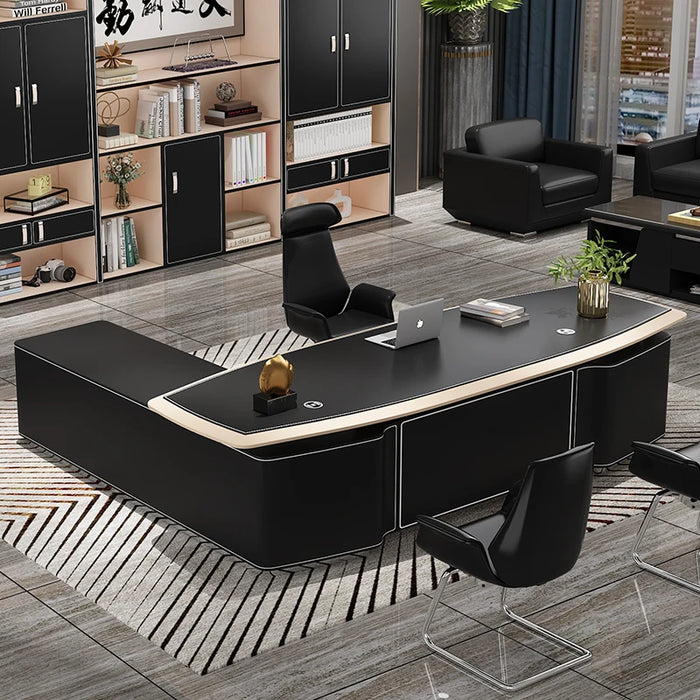 Executive Reception Workstation Corner Luxury Computer Meeting Office Desks Work Console Tavolo Da Lavoro Office Furniture