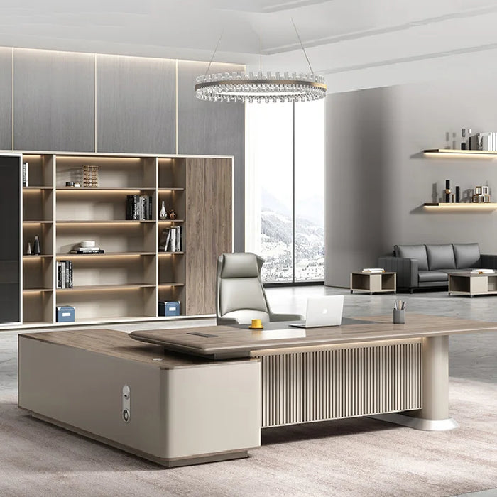 Computer Office Desk Organizer Reception Aesthetic Wood Modern Corner Desk Executive Mesas De Computador Office Furniture