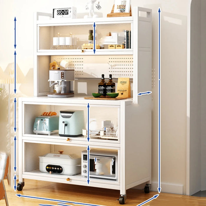 Laden Display Shelves Sideboard Shelf Modern Chinese Dining Dish Drawers Glass Sideboard Kitchen Armario Cozinha Furniture HDH