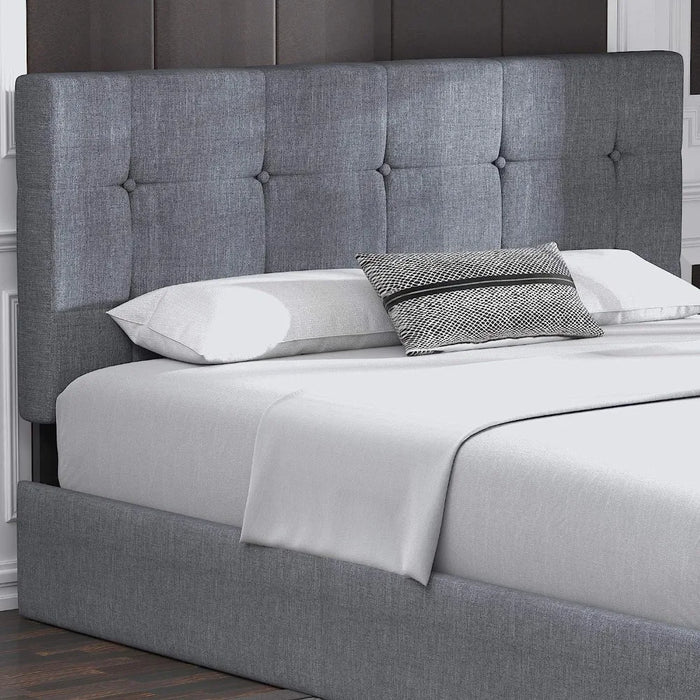 Allewie Upholstered Full Size Platform Bed Frame with 4 Storage Drawers and Headboard, Square Stitched Button Tufted
