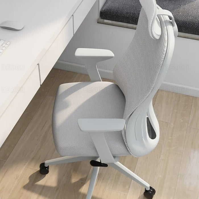 Adjustable Lumbar Design Office Chair Neck Support Pillow Elastic Floor Work Chair Mobile Soft Silla Giratoria Home Furniture