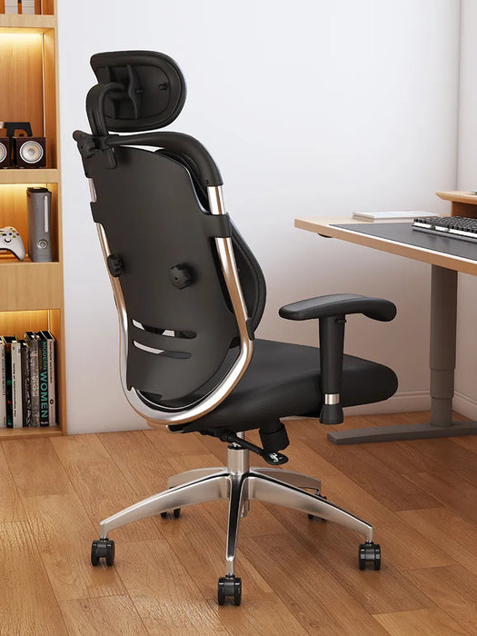Double Back Leather Ergonomic Office Armchair A Legroom Boss Furniture High-End Rotated Rocking Executive Swivel Gaming Chair