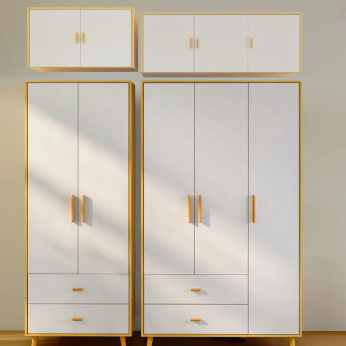 White Wood Wardrobe Storage Partition Organizer Bedroom Wardrobe Free Shipping Rangement Chambre Space Saving Furniture
