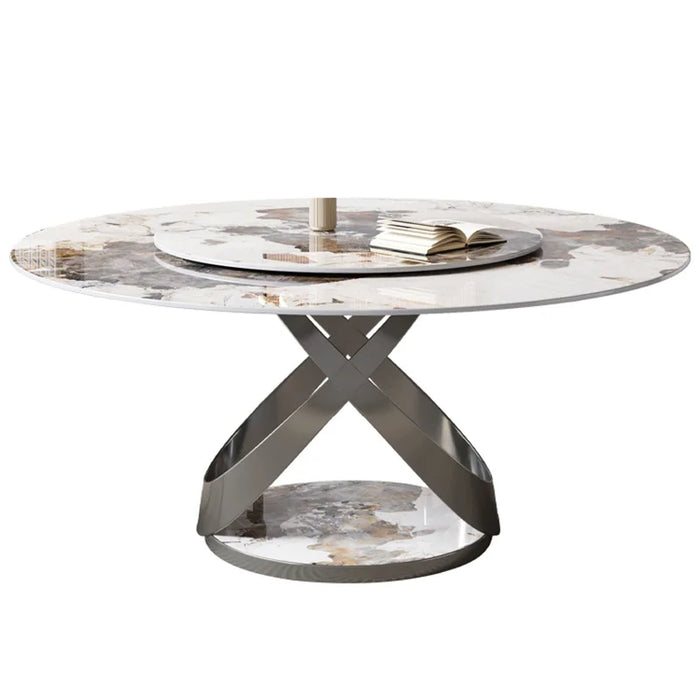 Round Marble Dining Table Dinner Center Dressing Restaurant Dining Table Center Outdoor Juegos De Comedor Kitchen Furniture