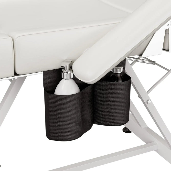 Paddie Professional Tattoo Bed with Storage Pocket, Adjustable Massage Table with Towel Hook, Folding Lash Chair for Client Esth