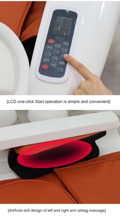 Multifunction white trong hair salon electric shampoo spa bed massage chair massage therapy bed with head wash