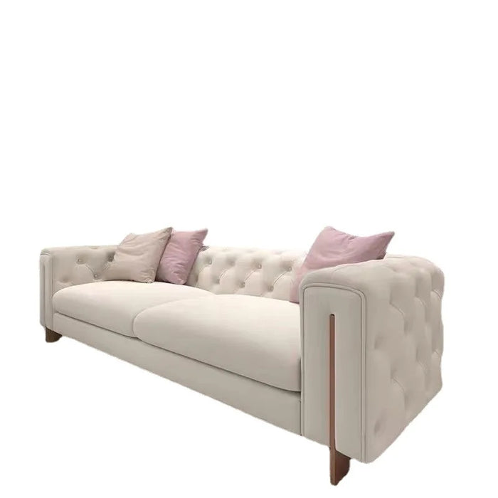 Modern fabric living room furniture minimalist light luxury technology fabric three person  American style sofa azn1