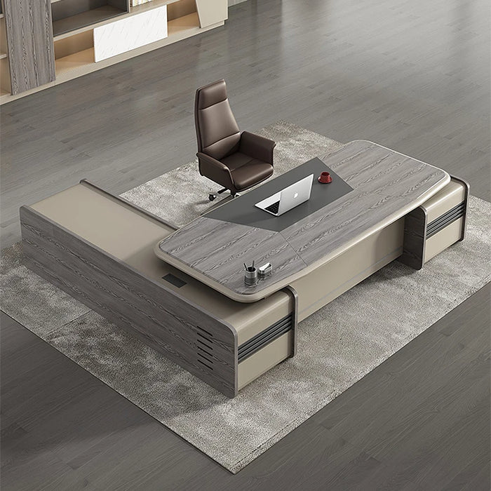 L Shaped Office Desk Conference Mat Writing Manicure Diy Gaming Computer Adjustable Height Luxury Bureau Meuble Modern Furniture