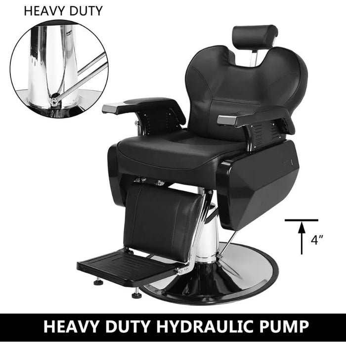 All Purpose Hydraulic Barber Chair Recline 360 Degree Swivel Height Adjustable Heavy Duty Hairdresser Chair Beauty Salon Spa