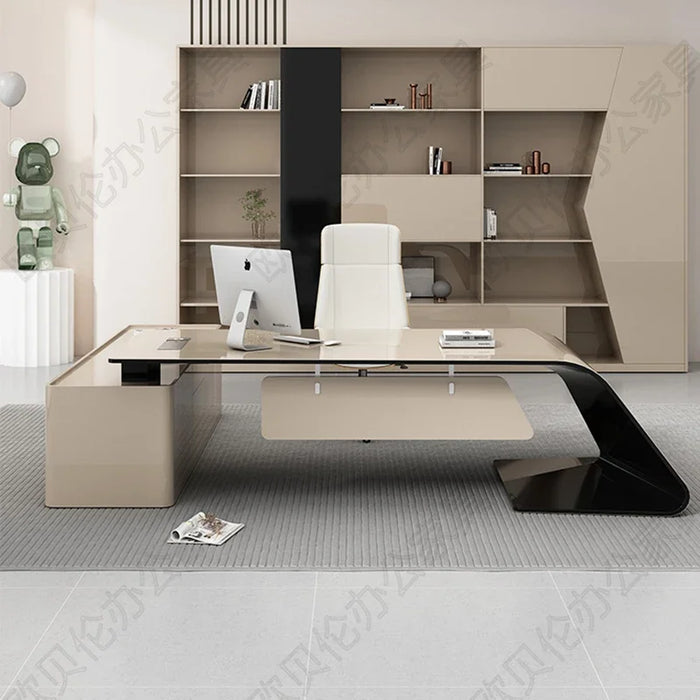Corner Computer Desk Organizers Storage Reception Executive Office Table Drafting Organizer Mesa De Estudio Home Furniture