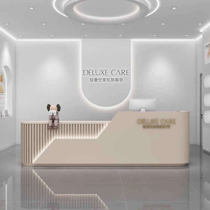 Beauty Store Reception Desks Luxury Mobile Cabinet Hotel Commercial Reception Desks Conference Recepcion Para Negocio Furniture