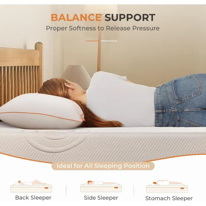 King Mattress,12 Inch Bamboo Charcoal Foam Mattress for Pressure Relief, Plush King Size Mattress in a Box,CertiPUR-US Certified