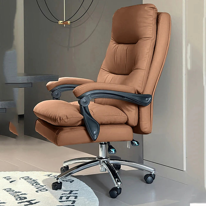 Comfortable sedentary home Ergonomic computer chair backrest reclined business boss study luxury furniture office sofa chair