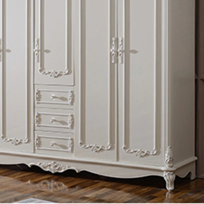 White Boho Wardrobe Display Upgrade Towel Organizer Design Wooden Floor Stand Shelves Closet Bedroom Kledingkast Home Furniture