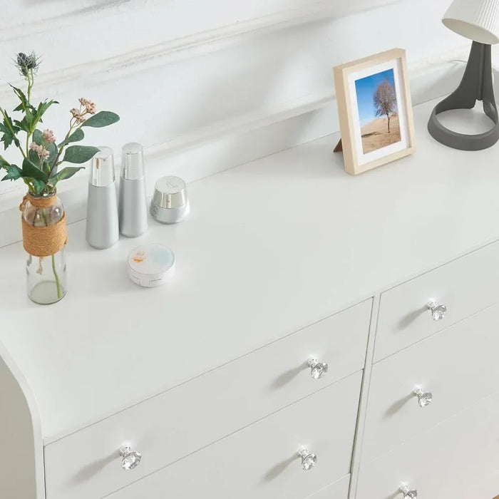Women's Furniture Makeup Dressing Table Closet Hallway Wood Dresser Toiletries White Chest of Drawers Dresser for Bedroom Vanity