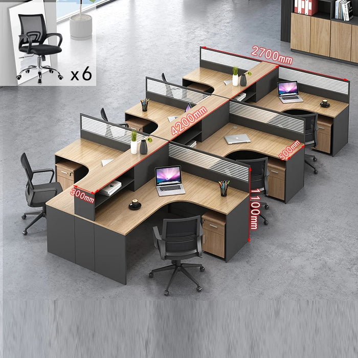 Black Cross-bonding Boss Reception Office Desk Conference Floor Free Shipping Computer Desks Bureau Meuble Home Luxury Furniture