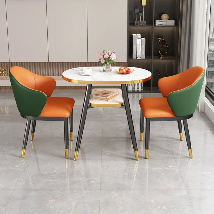 Oval Small Office Dinning Tables Kitchen Chairs Balcony Nordic Dinning Tables Coffee Set Modern Mesa Plegable Home Furniture