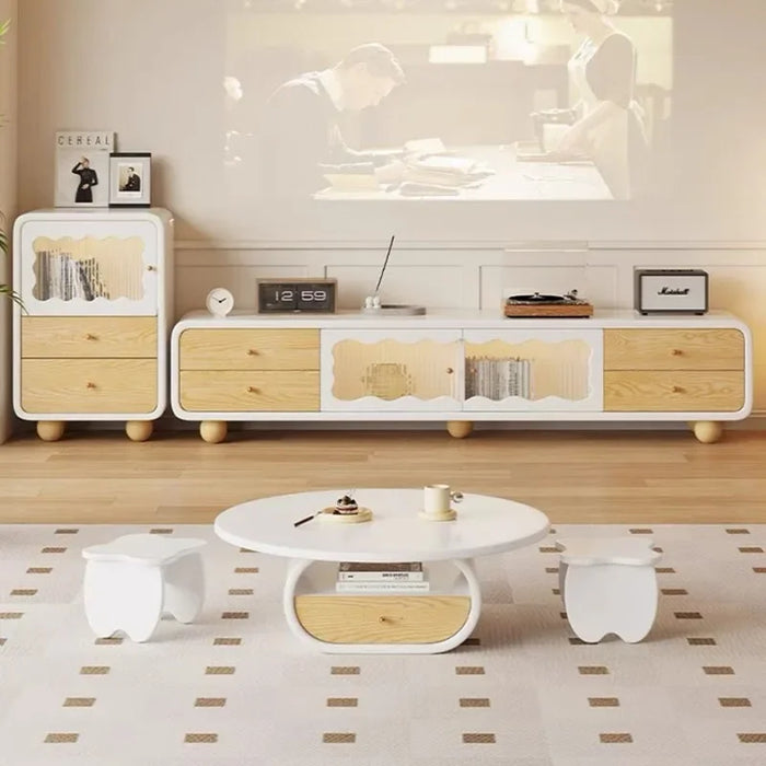 Nordic Tv Stand Universal Console Storage Floor Wooden Drawers Display Cabinet Stand Salon Suporte Para Tv Living Room Furniture