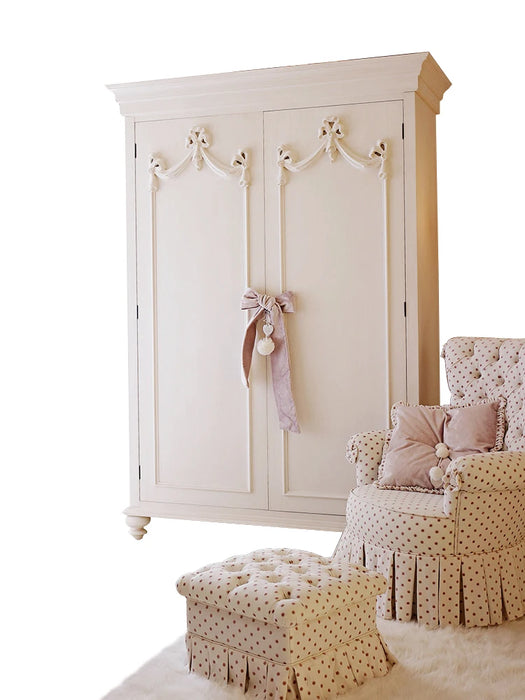 Children's wardrobe European Princess room wardrobe double-door wardrobe locker customization