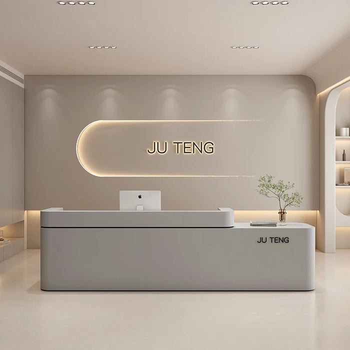 Office Reception Desk White Study Salon Luxury Counter Computer Shop Reception Desk Lectern Small Escritorio Bar Furniture
