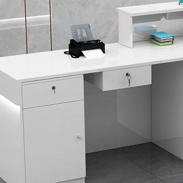 Cashier Office Reception Desk Front Counter Modern Simple Office Front Salon Reception Desk Hotel Comptoir Magasin Furniture