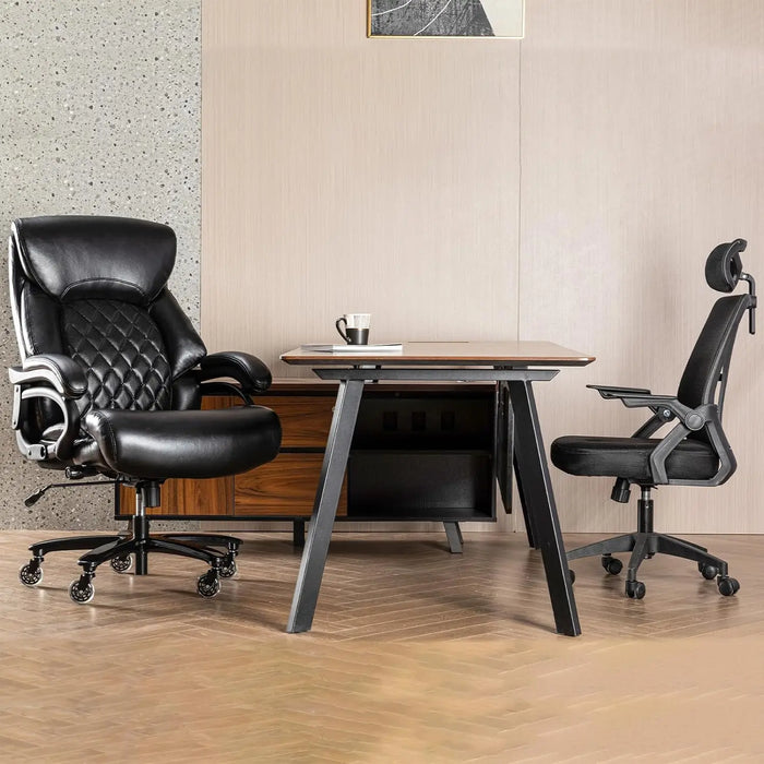 Big and Tall Office Chair for Heavy People, High Back E xtra Wide Heavy Duty Executive Office Chair Comfortable for Home Off