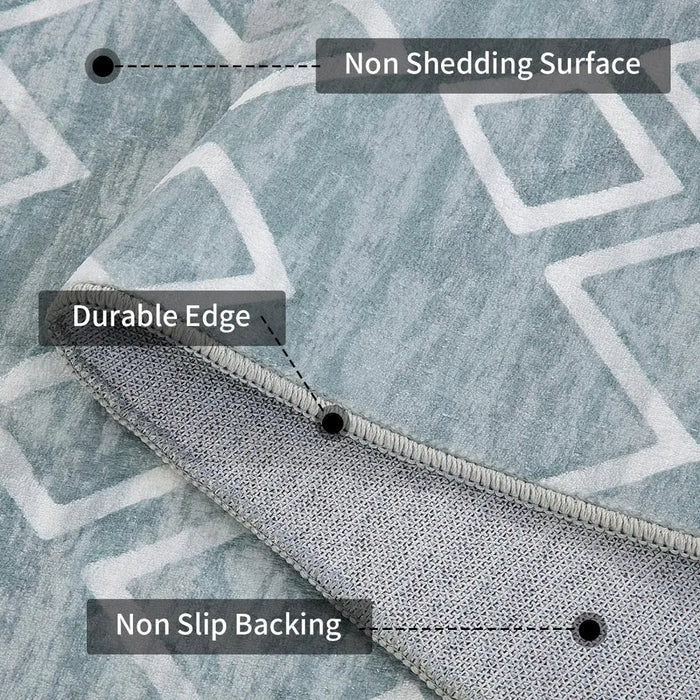Bedrooom Carpet Living Room Mats Modern Geometric Contemporary Home Deco Machine Washable Carpet for Rooms Hip Rug the Floor