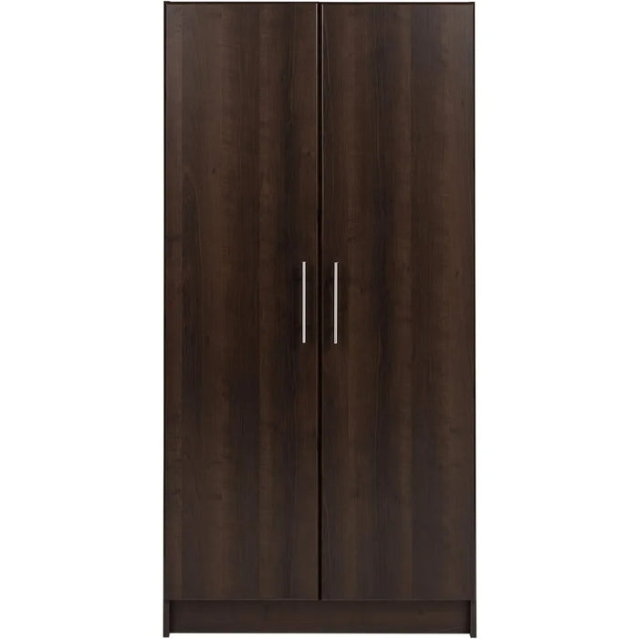 Linen Cabinet Wardrobe Brown Storage Cabinet Armoire freight Free Bedroom Furniture Home