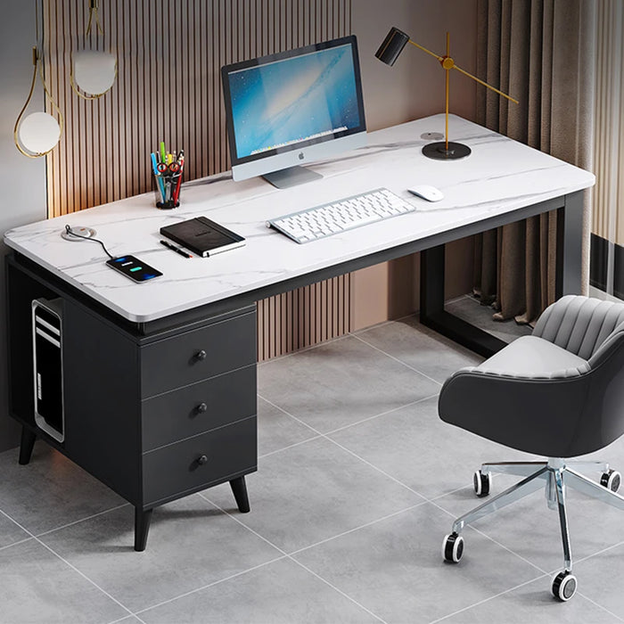 Shelf Standing Monitor Office Desk Storage Corner Secretary Writing Computer Desks Executive Study Mesa Escritorio Furniture