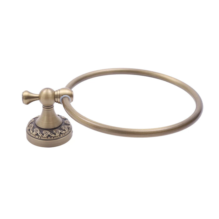 Antique Brass Bathroom Towel Bar Ring Holder Toilet Papers Stand Bedroom Kitchen Hotels Coat Hook Hardware Bath Accessories Set