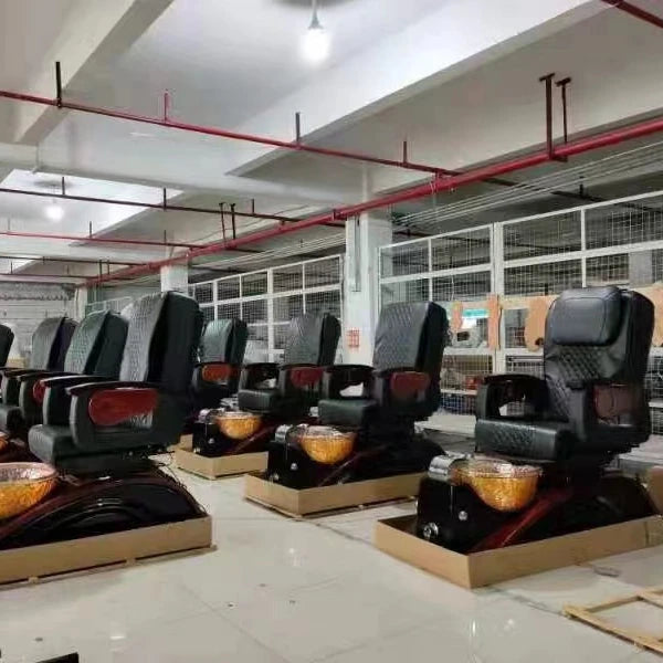 Diant No plumbing black pedicure massage chair manicure foot spa chair set for nail spa salon