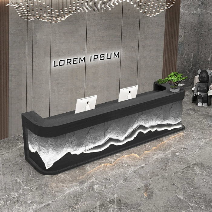 Luxury Stand Reception Desk Modern Shop White Supermarket Office Reception Desk Beauty Salon Comptoir Caisse Bar Furniture