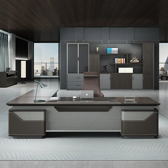 L Shaped Drawers Office Desk Executive Luxury European Reception Computer Desks Standing Organizers Mesa Escritorio Furniture