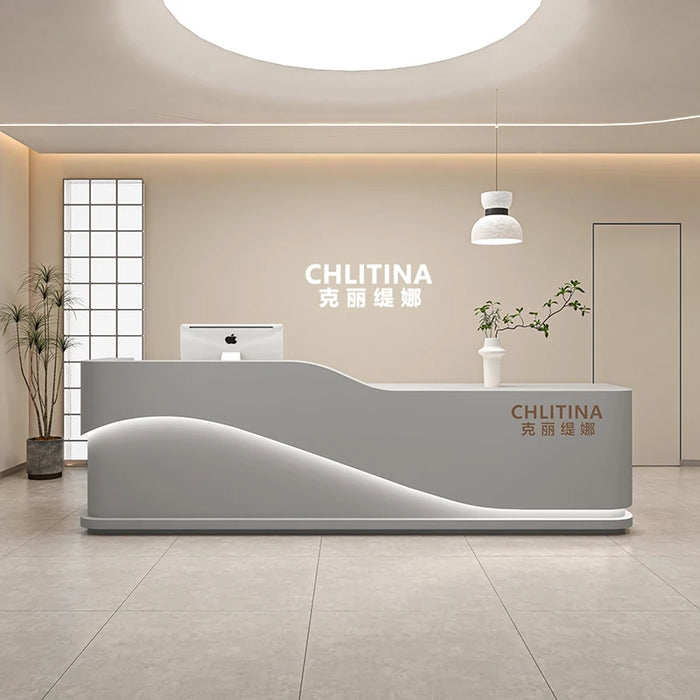 Luxury Cash Reception Desks Counter Checkout Service Church Reception Desks Standing Mesa De Escritorio Modern Furnitures