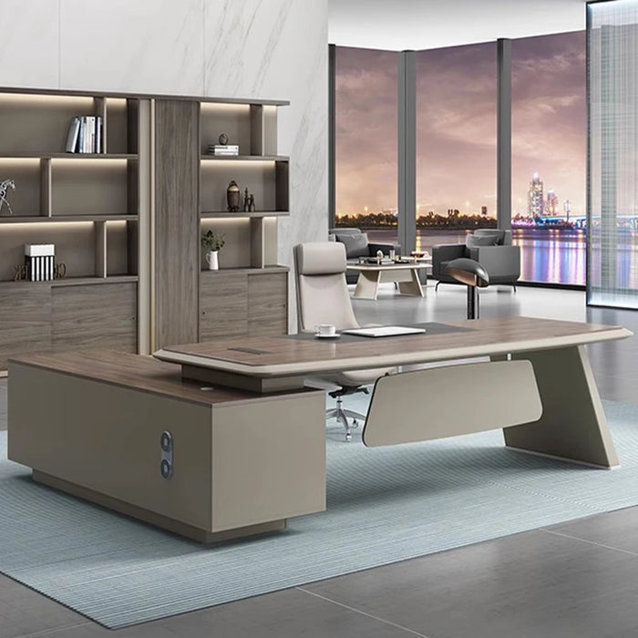 Office Boss Desk Business Minimalist Modern Desk Combination Manager Supervisor Leadership Office Furniture Paint Computer Desk