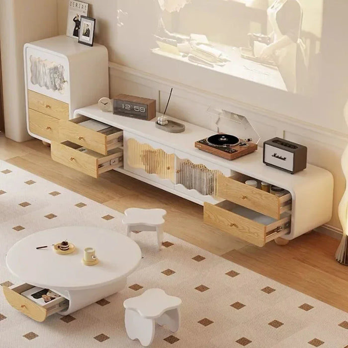 Nordic Tv Stand Universal Console Storage Floor Wooden Drawers Display Cabinet Stand Salon Suporte Para Tv Living Room Furniture