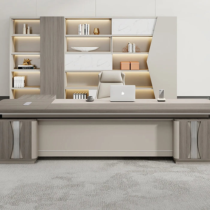 Boss Desk Simple Modern Fashionable Light Luxury CEO Office Furniture Desk Combination Manager Single Boss Desk Combination