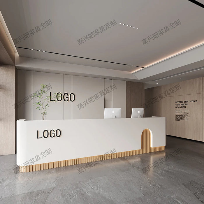 Modern Front Reception Desks Conference Lectern Store Podium Luxury Desk Lectern Information Rezeptionstisch Theater Furniture