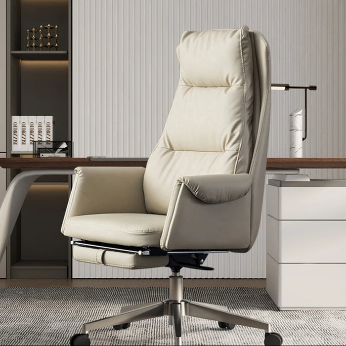 Leather Office Ergonomic Chair Swivel Accent Reading Mobile Modern Luxury Chair Rolling Nordic Meubles De Salon Office Furniture