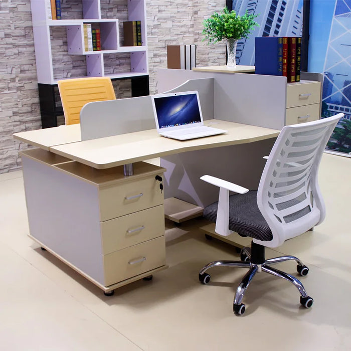 Office furniture, simple desk, chair, staff desk, screen, work desk, booth, staff table, 2/4/6/person seat