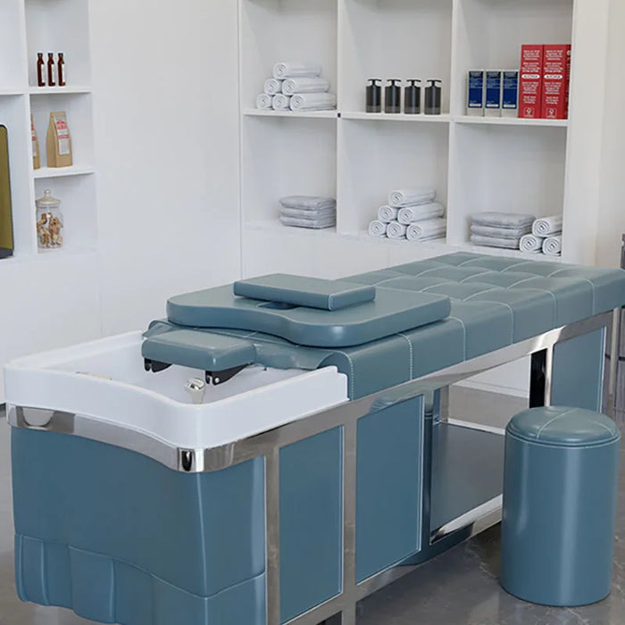 Salon Luxury Shampoo Bed Steamer Washing Hair Modern Comfy Shampoo Bed Beauty Hairdresser Silla De Barbero Salon Furniture