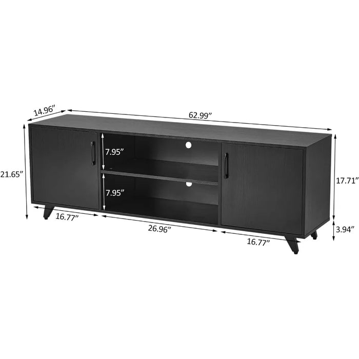 TV Cabinet Living Room TV Console Living Room Storage Cabinet with Shelf and 2 Doors for TVs up to 70 inches Free shipping